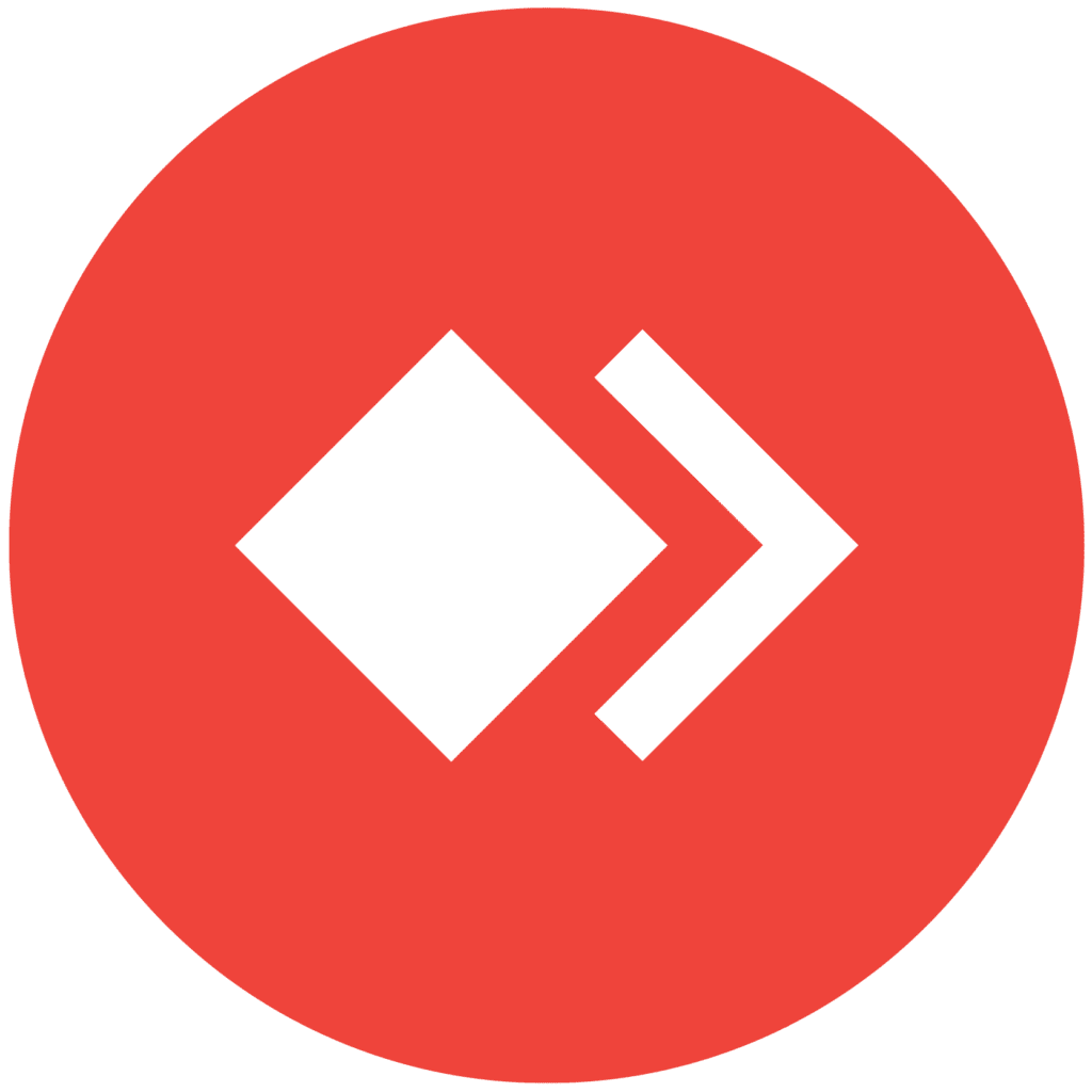 Ícone de forma e seta